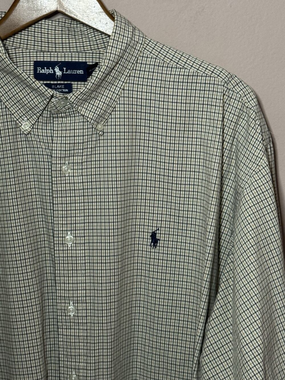 Polo Ralph Lauren Shirt Mens 2XL Classic Fit Button Down Long Sleeve Plaid XXL